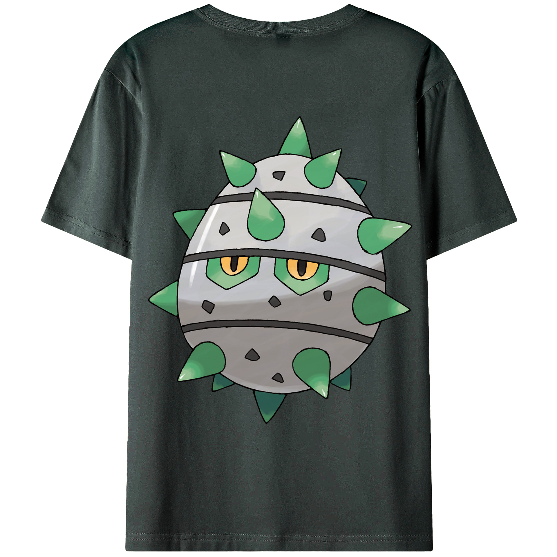 （画像用） ポケットモンスター Pokémon 綿100％ メンズ半袖Tシャツ（バックプリント） 通気性